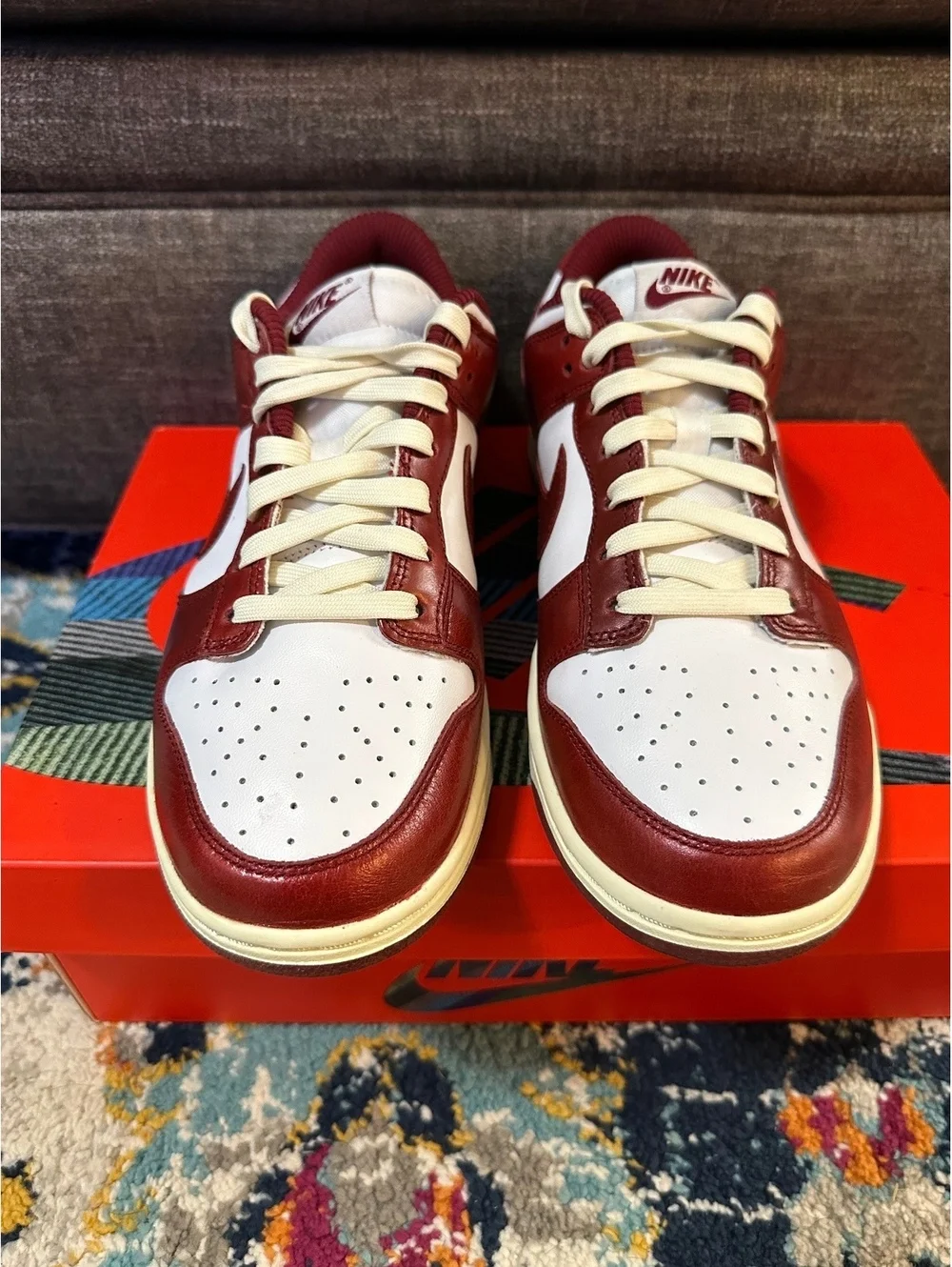 Size 8.5 - Nike Women’s Dunk Premium Low “Vintage Red”